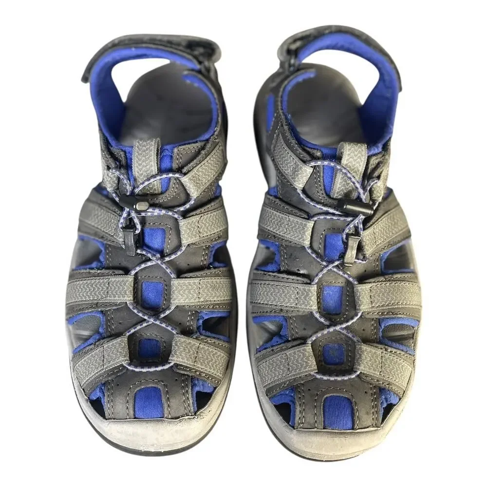 L.L. Bean Men’s Gray/Blue Closed Toe Sport Sandals Size-8.5M